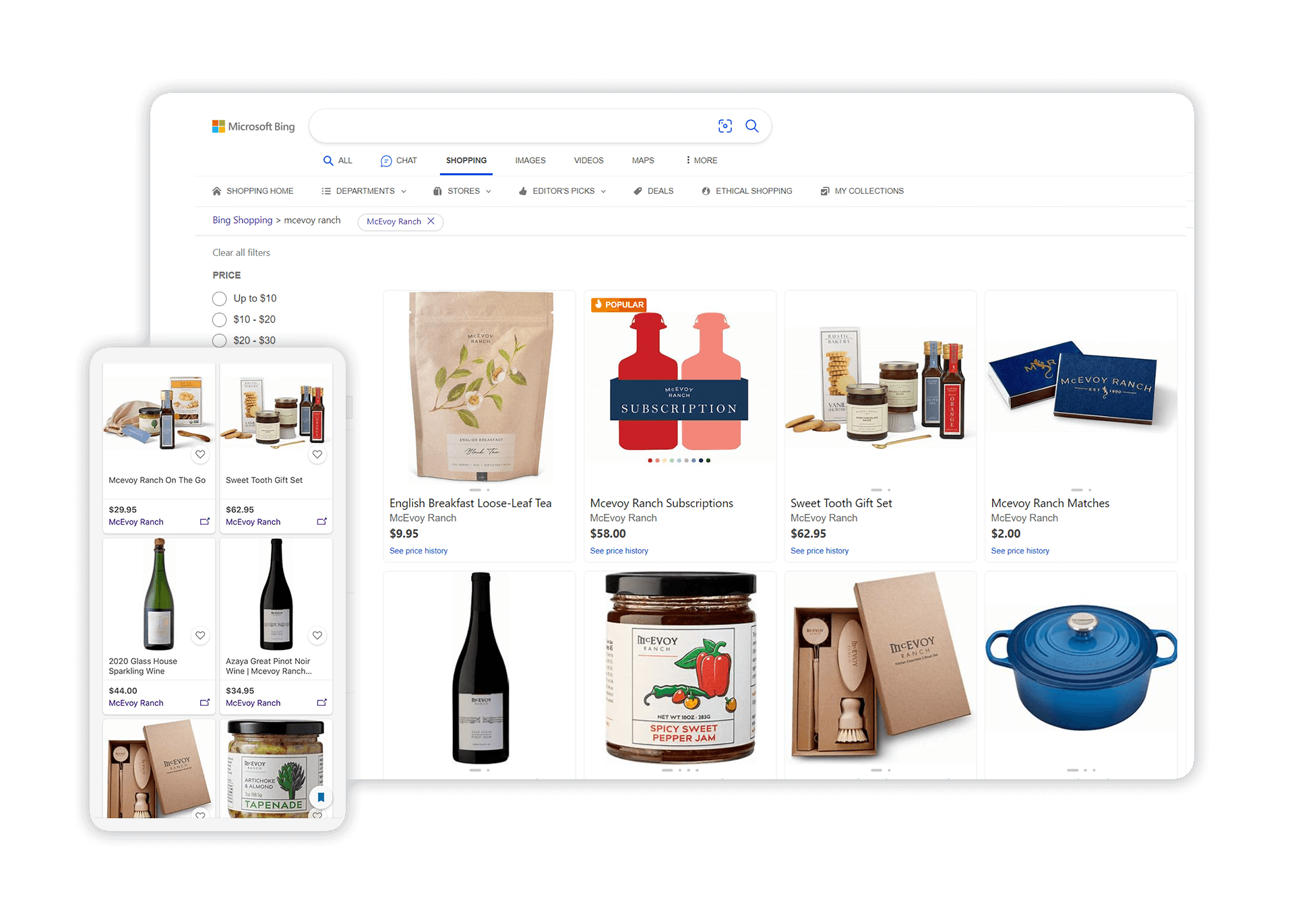 Google and Bing Shopping Ads Anuncios de compras de Google y Bing